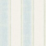 Distressed Stripe - Metallic Pearl and Ice Blue | Blues Plaids, Checks and Stripes Wallpaper for Accent Wall, Bedroom, and Dining Room