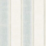 Distressed Stripe - Metallic Pearl and Sky Blue | Blues Plaids, Checks and Stripes Wallpaper for Powder Room, Hallway, and Living Room