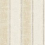 Distressed Stripe - Pearl Shimmer and Tan | Warm Neutrals and Beiges Plaids, Checks and Stripes Wallpaper for Powder Room, Bedroom, and Living Room