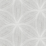 Star Flower | Cool Neutrals Bohemian Wallpaper for Nursery, Living Room, and Office