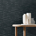 Piccola - Calm Surfs | Navys Geometrics Wallpaper for Office, Accent Wall, and Kitchen