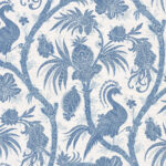 St Paul - Ceil | Blues Toiles Wallpaper for Hallway, Half Bath, and Bedroom