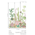 Nautical Mural - White | Multicolors Animals, Birds and Insects Wallpaper for Bedroom, Dining Room, and Living Room