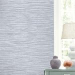 Tiger Island - Pond | Blues Textures Wallpaper for Powder Room, Hallway, and Half Bath