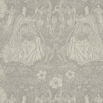 Isabella - Shale | Browns and Taupes Novelty and Pop Culture Wallpaper for Hallway, Office, and Nursery