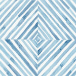 Havana Diamond - Sky | Blues Geometrics Wallpaper for Office, Accent Wall, and Entryway