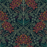 Oxford Fabric - Ruby | Reds Florals, Botanicals and Tropicals Wallpaper for Hallway, Office, and Nursery