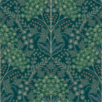 Oxford Fabric - Juniper Green | Greens Florals, Botanicals and Tropicals Wallpaper for Half Bath, Accent Wall, and Nursery