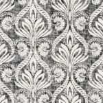 Anchor Point - Contrasto | Blacks Damasks and Scrolls Wallpaper for Office, Accent Wall, and Powder Room
