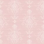 Anabelle - Blush | Pinks Damasks and Scrolls Wallpaper for Accent Wall, Dining Room, and Bedroom