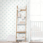Luce - Aqua Marina | Blues Plaids, Checks and Stripes Wallpaper for Bedroom, Dining Room, and Hallway