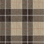 Montana - Chocolate | Warm Neutrals and Beiges Plaids, Checks and Stripes Wallpaper for Living Room, Entryway, and Bedroom