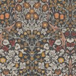 William Morris Blackthorn - Charcoal & Burnt Orange